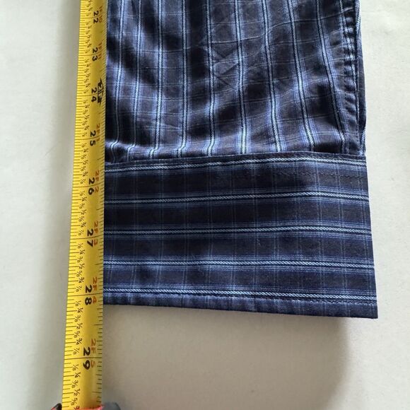 Van Heusen 2XLT Shirt Blue Plaid Button Down Long Sleeve NWT Work Casual - Picture 8 of 8